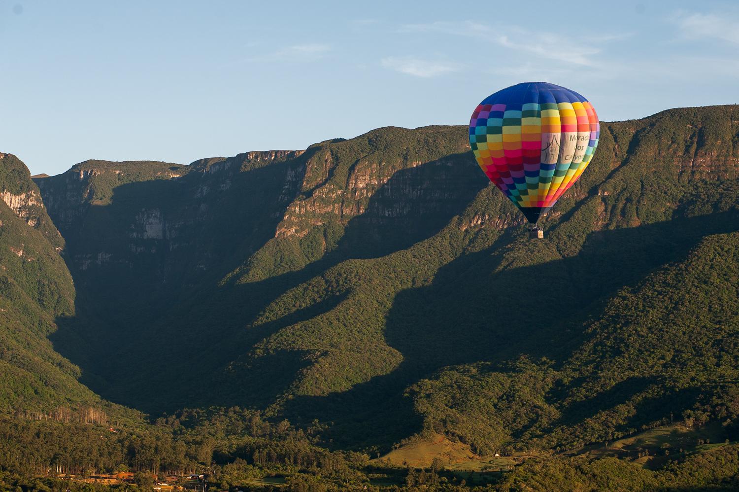 Voe de balão nos Canyons!