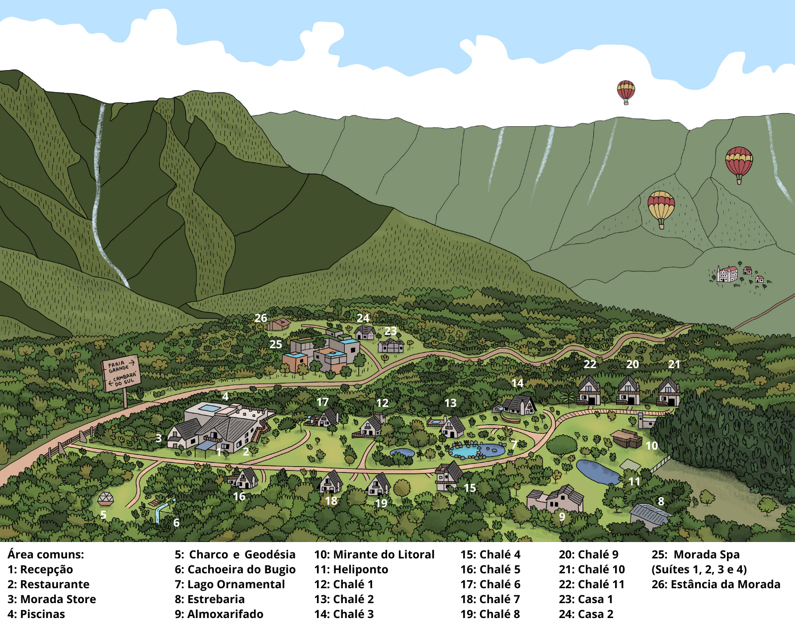 Mapa da Morada