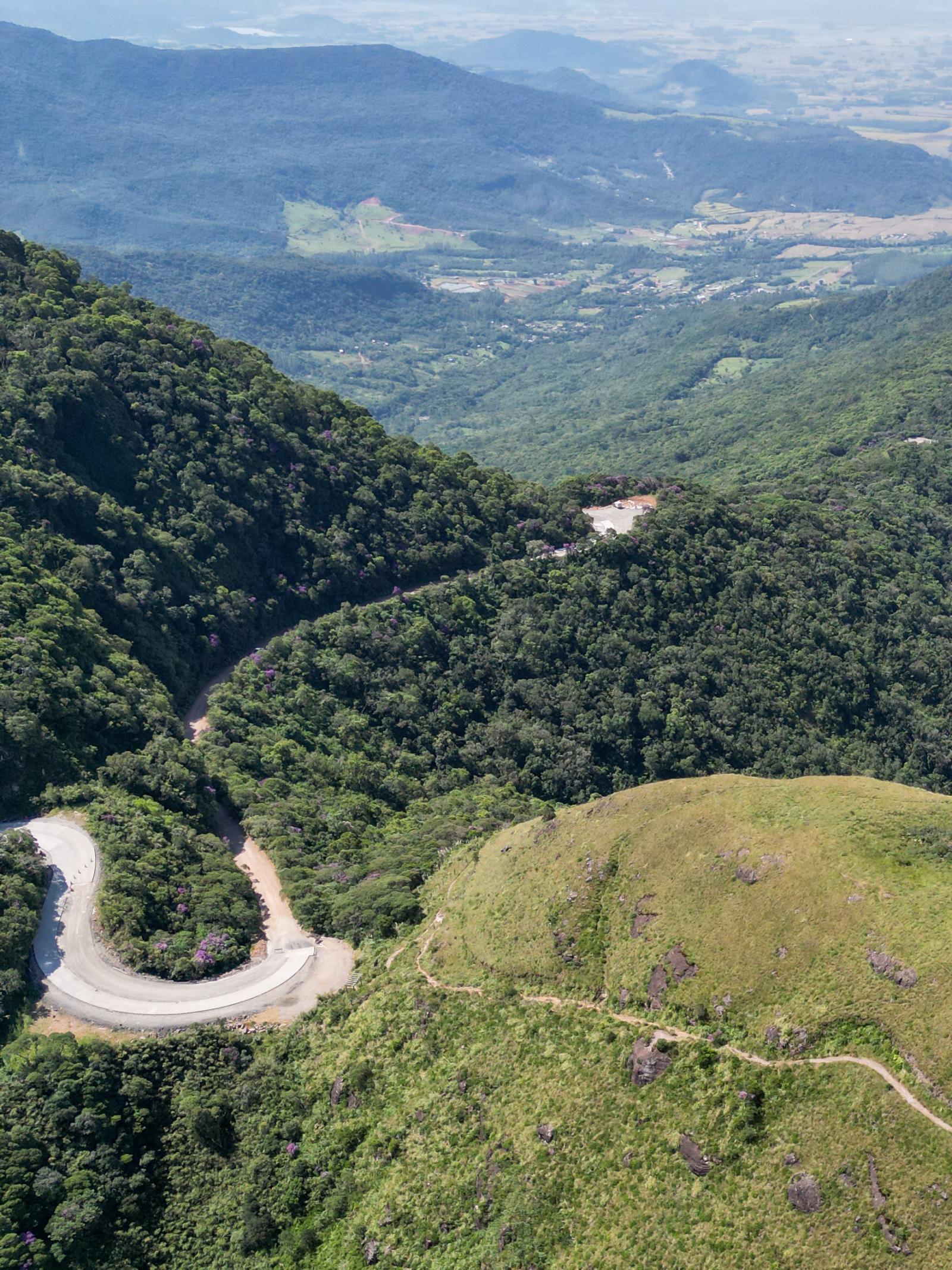 Concreto na Serra do Faxinal está em ritmo acelerado